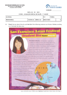 01. Read the text about Nina Ito and decide if the following