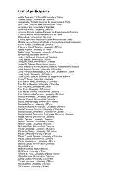 List of participants