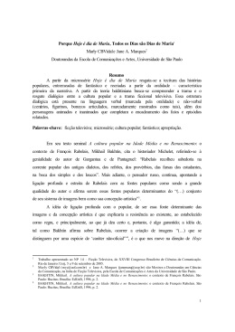 Porque Hoje &eacute; dia de Maria, Todos os Dias s&atilde;o Dias de