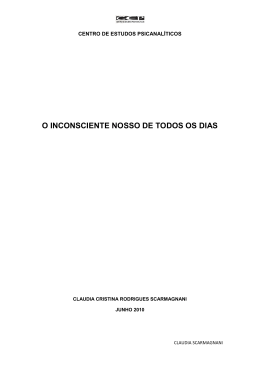 O INCONSCIENTE NOSSO DE TODOS OS DIAS - cep2012