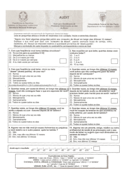 Escala AUDIT - Psiquiatria BH