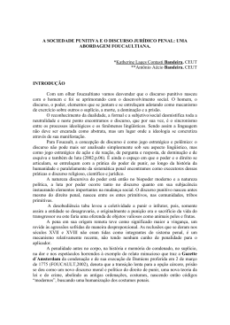 A SOCIEDADE PUNITIVA E O DISCURSO JUR&Iacute;DICO