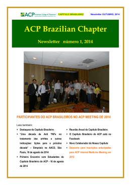 ACP Brazilian Chapter - American College of Physicians