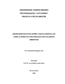 Alexandre Rodrigues Vale - AVM Faculdade Integrada