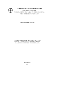 LAN&Ccedil;AMENTOS IMOBILI&Aacute;RIOS NA FREGUESIA: