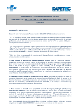 AVALIA&Ccedil;&Atilde;O DO PERFIL PESSOAL