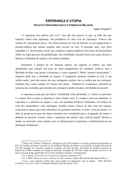 ESPERAN&Ccedil;A E UTOPIA