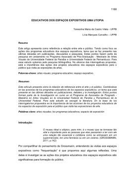 1188 EDUCATIVOS DOS ESPA&Ccedil;OS EXPOSITIVOS UMA UTOPIA