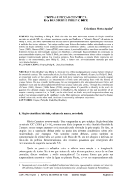 UTOPIAS E FIC&Ccedil;&Atilde;O CIENT&Iacute;FICA - Revista Encontros de Vista