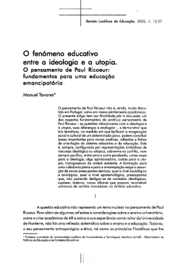 O fenómeno educativo
