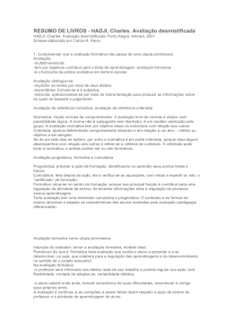 RESUMO DE LIVROS HADJI, CHARLES