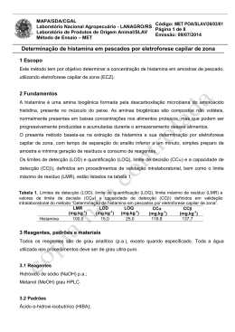 MET POA SLAV 26 03 Determinação de histamina em pescados por