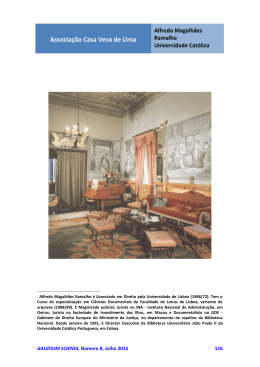 Associação Casa Veva de Lima - Universidade Católica Portuguesa