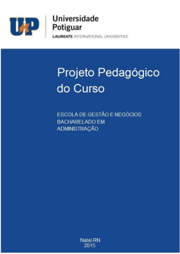 Projeto Pedag&oacute;gico &ndash; Administra&ccedil;&atilde;o 2015
