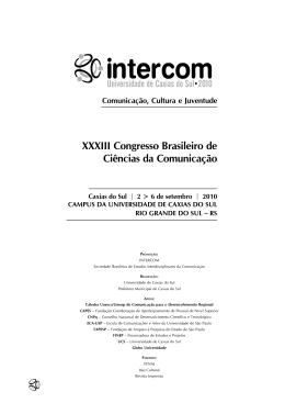 XXXIII Congresso Brasileiro de Ciências da Comunicação