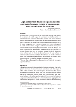 Liga acadêmica de psicologia da saúde