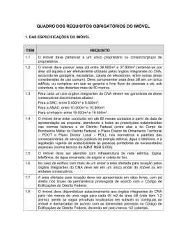 Quadro de requisitos