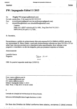 pedido de esclarecimento da empresa rava embalagens