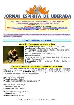 Fevereiro de 2012 - Jornal Esp&iacute;rita de Uberaba