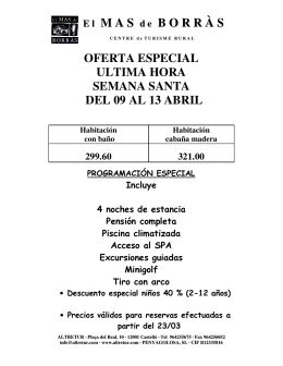 E l MAS de BORR À S OFERTA ESPECIAL ULTIMA HORA