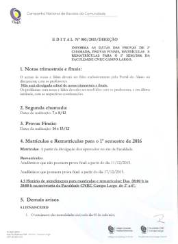 1&ordm; semestre 2016