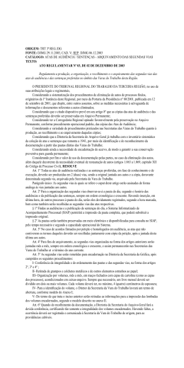 Ato Regulamentar nº 03-2003