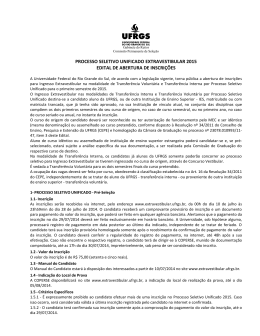 Edital - UFRGS