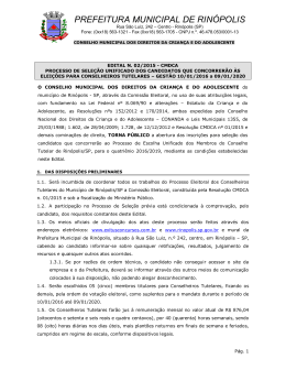 Edital de Processo Seletivo Unificado n. 02/2015