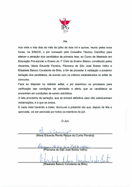 Aos vinte e tr&ecirc;s dias do m&ecirc;s de julho de dois mil e quinze, reuniu