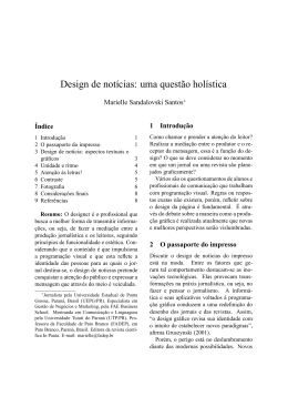 Design de not&iacute;cias: uma quest&atilde;o hol&iacute;stica