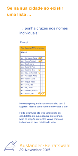 Se na sua cidade s&oacute; existir uma lista