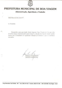 PREFEITURA MUNICIPAL DE BOA VIAGEM