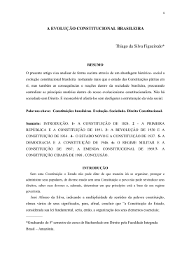 A EVOLU&Ccedil;&Atilde;O CONSTITUCIONAL BRASILEIRA Thiago da Silva
