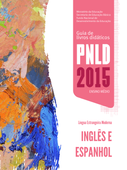 PNLD 2015 : l&iacute;ngua estrangeira moderna