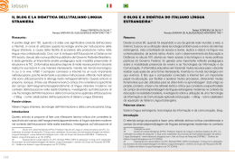 Il blog e la didattica dell&acute;italiano lingua straniera