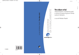 Tra due crisi - Storicamente. Rivista di storia online