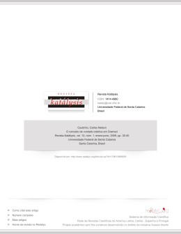 Redalyc.O conceito de vontade coletiva em Gramsci