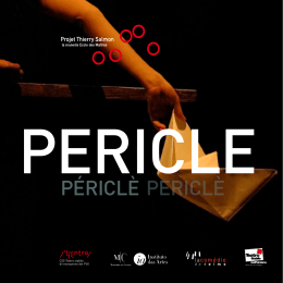 programma di sala Pericle