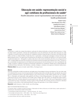 social representation and everyday act of health