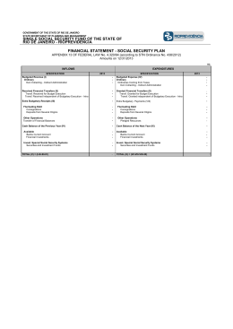 SINGLE SOCIAL SECURITY FUND OF THE