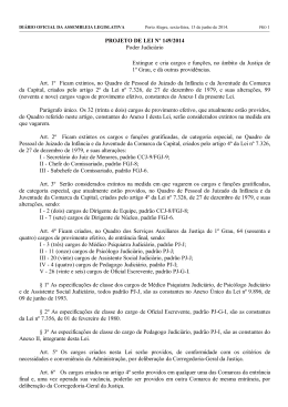 Projeto de Lei nº 149/2014 - banco de dados de processo legislativo