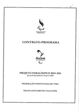 Contrato-Programa - Federa&ccedil;&atilde;o Portuguesa de Tiro
