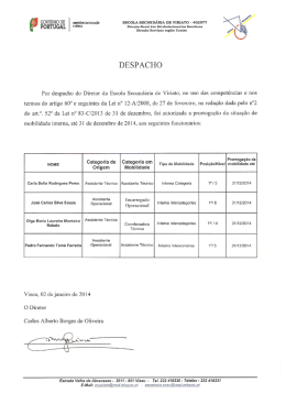 DESPACHO - Escola Secund&aacute;ria de Viriato