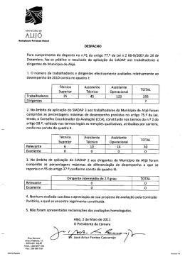 Despacho SIADAP 2010 - (PDF - 52 Kb)