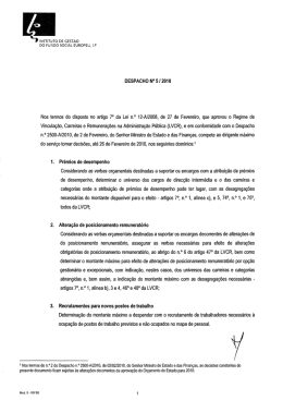 Despacho n&ordm;. 5/2010