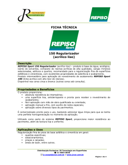 Ficha Tecnica - REPISO Sport 150 Regularizador