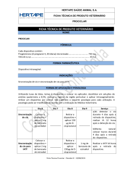 FICHA T&Eacute;CNICA DE PRODUTO VETERIN&Aacute;RIO