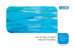 Uso da &Aacute;gua no Setor Industrial Brasileiro