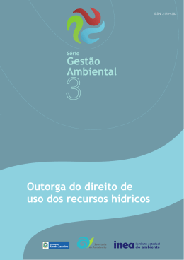 Outorga de uso dos recursos hídricos - Inea