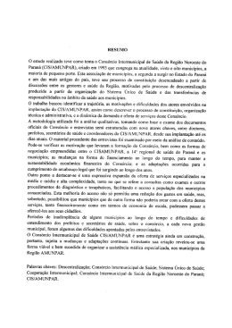 RESUMO O estudo realizado teve como tema o Cons&oacute;rcio